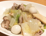 白菜と筍と豚肉の塩あんかけごはん作り方16写真