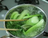 ごま油香る！チンゲン菜とツナ缶の和え物作り方1写真