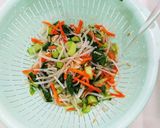 チンゲン菜とハムの和え物作り方3写真
