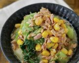 ごま油香る！チンゲン菜とツナ缶の和え物作り方5写真