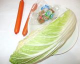 白菜魚肉ソーセージのレモン和え♪簡単作り方1写真