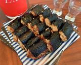 ご飯にもお酒にも！納豆つくね磯部焼き作り方4写真