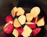 温野菜と鶏肉のカラフルホットサラダ作り方1写真