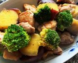 温野菜と鶏肉のカラフルホットサラダ作り方6写真