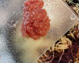 水菜溢れる梅とワカメのパスタ作り方11写真