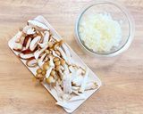 ❀和風キノコ餡かけ☆煮込みハンバーグ❀作り方1写真