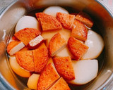 ☆圧力鍋で簡単！大根とさつま揚げの煮物☆作り方1写真