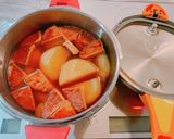 ☆圧力鍋で簡単！大根とさつま揚げの煮物☆作り方2写真