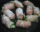白菜・ほうれん草の肉巻き照り焼き♪作り方5写真