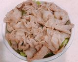 タレ旨！豚バラ切落しで、サムギョプサル丼作り方5写真