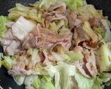 豚肉とキャベツのバター醤油炒め作り方8写真