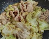 豚肉とキャベツのバター醤油炒め作り方10写真