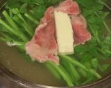 クレソンと豚バラ肉の黒胡椒しゃぶしゃぶ作り方4写真