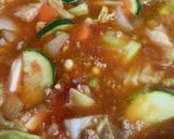 たっぷり野菜と豚ミンチのトマトスープ作り方5写真