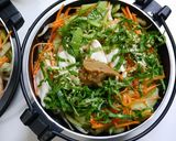 おひとり鍋！餃子鍋☆ピリ辛生姜味噌作り方3写真