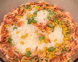 桜エビと枝豆とコーンの炊き込みごはん作り方7写真
