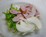 レンジで簡単！ナポリタン☆シャウエッセン作り方1写真