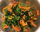 ほうれん草とにんじんの油揚げ巾着作り方3写真