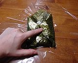 モノクロブーおにぎり【キャラ弁】作り方8写真