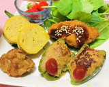 今日の夕飯は作り置きピーマンの肉詰め献立作り方7写真