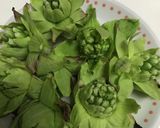 岩塩で食べるふきのとう天ぷら作り方3写真
