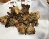 岩塩で食べるふきのとう天ぷら作り方8写真