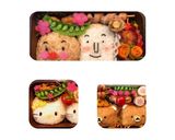 スナップエンドウ豆の片側並び飾り作り方10写真