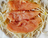【ダイエット飯】もやしとささみレンジ蒸し作り方4写真