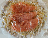 【ダイエット飯】もやしとささみレンジ蒸し作り方5写真