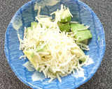 硬いアボカド★ほくほく熱々に冷納豆が旨い作り方3写真