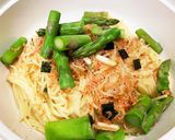 春らしく♬アスパラと桜えびの和風パスタ作り方3写真