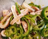 イカとピーマンゆずとうがらし和え作り方3写真