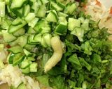 アレンジ稲荷寿司☆カリカリ野菜入り作り方3写真