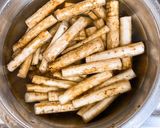簡単　常備菜✨やみつき　新ごぼうの漬物作り方3写真