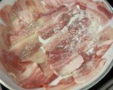 市販のステーキしょうゆで豚丼♪豚バラで！作り方3写真
