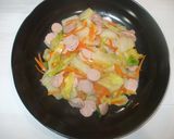 白菜魚肉ソーセージのレモン和え♪簡単作り方12写真