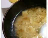 小松菜と玉ねぎの卵とじ味噌汁作り方4写真