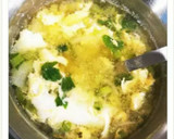 小松菜と玉ねぎの卵とじ味噌汁作り方5写真