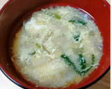 小松菜と玉ねぎの卵とじ味噌汁作り方6写真