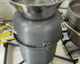 ソロキャンプ用・鮭と舞茸の炊き込みご飯作り方5写真
