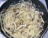 フライパン一つで豚肉ときのこのパスタ作り方8写真