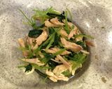 材料３つ！みつばと蒸し鶏のポン酢和え作り方3写真