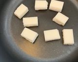 フライパン焼き餅アレンジ…切餅リゾット作り方1写真