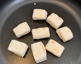 フライパン焼き餅アレンジ…切餅リゾット作り方2写真
