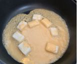 フライパン焼き餅アレンジ…切餅リゾット作り方3写真