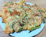 ホクホクさつまいも&キムチ&チーズチヂミ作り方11写真