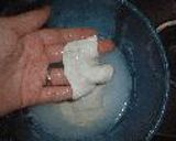 すいとん（ひっつみ）＝サバ缶のダシ＝作り方3写真