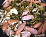 高菜ときのことソーセージのクリームパスタ作り方5写真