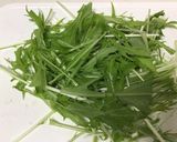 ワカサギと水菜のパスタ作り方1写真
