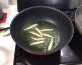 ワカサギと水菜のパスタ作り方5写真
